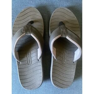 Hari Mari Mens Brazos Flip Flop Beach Black Sandals Size 9